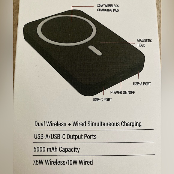 POWER To Go MagPak Dual Power Bank - 5000 mAH - Picture 3 of 3